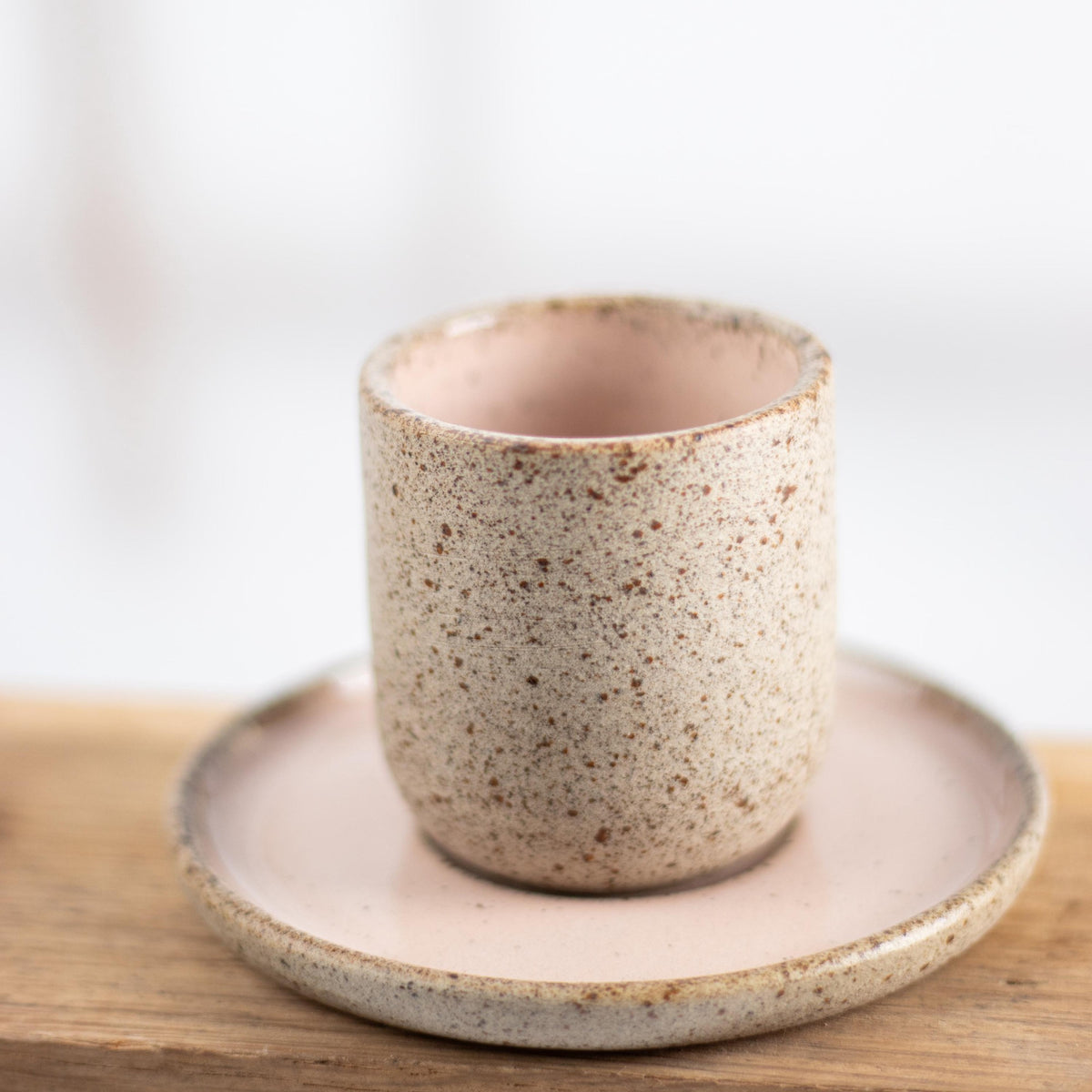 Soft Tone Espresso Cups and Saucers – Set of Two - Lunora